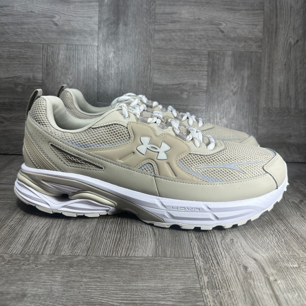 Under Armour HOVR Apparition Running Shoes Mens 14 Tan Sneakers 6005280-289 NEW